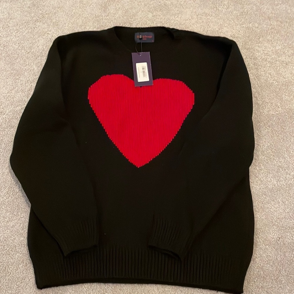 Gyles and George Heart Sweater (M)
